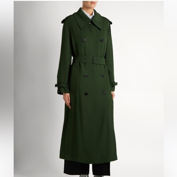 Acne hunter green trench coat - Picture 1 of 9
